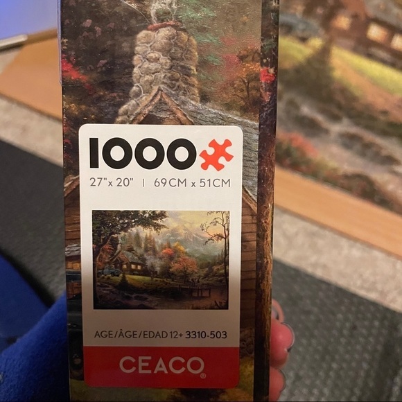 Cabin on Lake 1000 Piece Puzzle - Picture 3 of 3